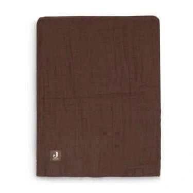 Jollein Babydeken Wrinkled katoen met Naam -Borduren - Chestnut - Caro B Handmade