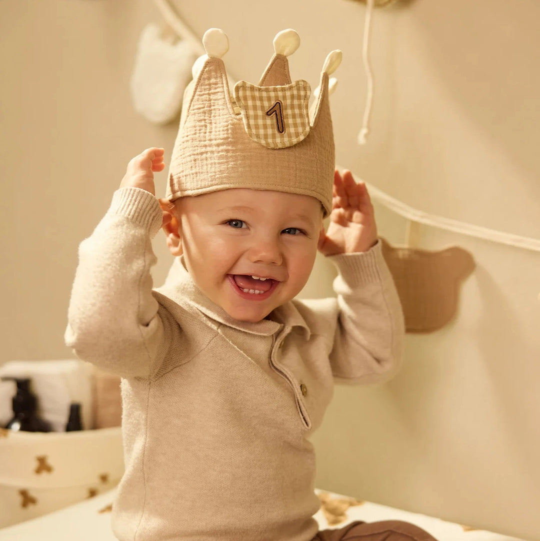 Verjaardagskroon met Naam & Buttons - Borduren - Jollein Party Collection Jollein