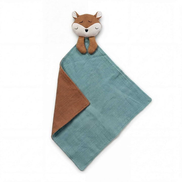 Knuffeldoek Hertje Hydrofiel met Naam - Borduren Caro B Make It Yours