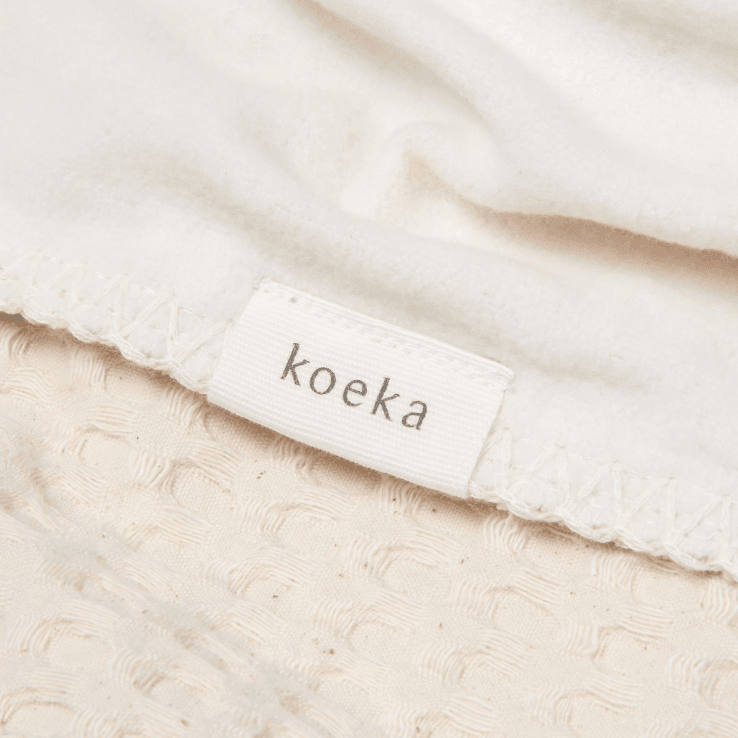 Koeka Babydeken Cotton Fleece Wafel Amsterdam met Naam - Borduren - Caro B Handmade
