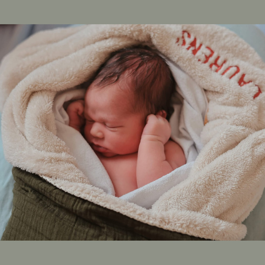 Koeka Babydeken Teddy Faro met Naam - Borduren Koeka