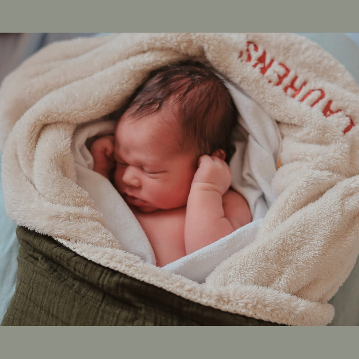 Koeka Babydeken Teddy Faro met Naam - Borduren Koeka