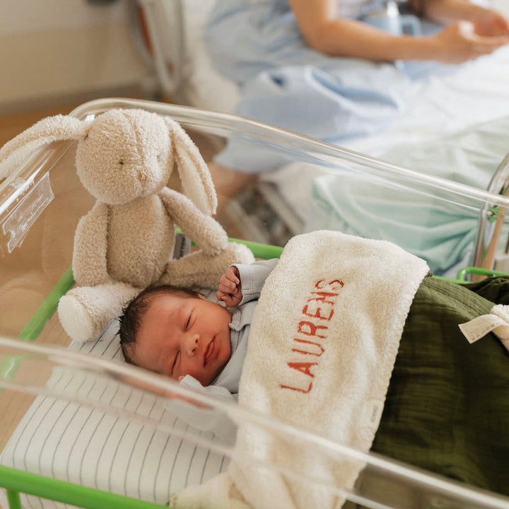 Koeka Babydeken Teddy Faro met Naam - Borduren Koeka