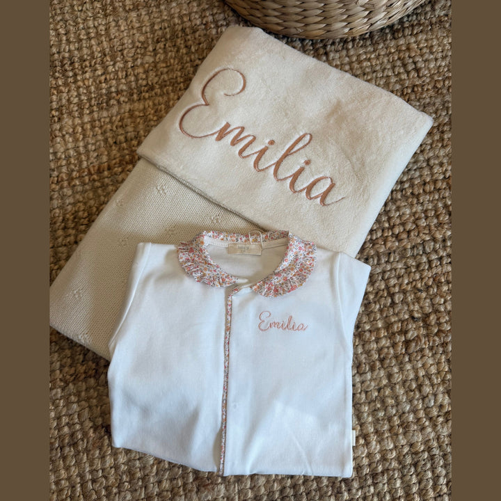 Jollein Babydeken Cosy Knit met Naam - Borduren - Velvet Jollein