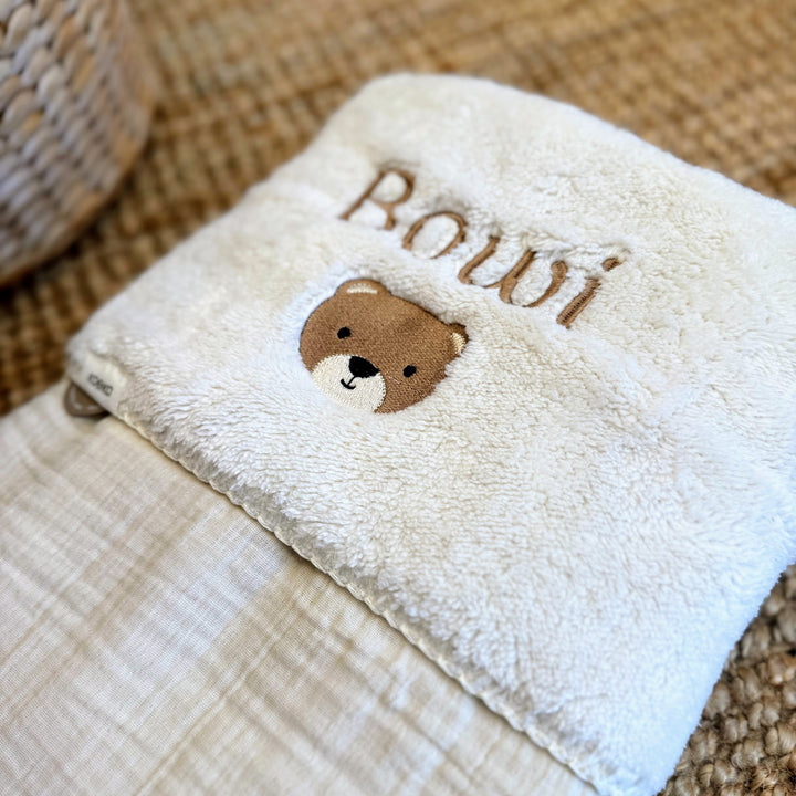 Koeka Babydeken Teddy Faro met Naam - Borduren Koeka