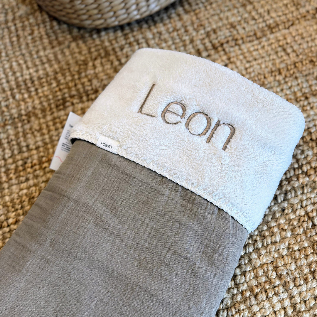 Koeka Babydeken Teddy Faro met Naam - Borduren Koeka