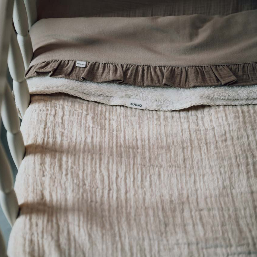 Koeka Babydeken Teddy Rivoli met Naam - Borduren Koeka