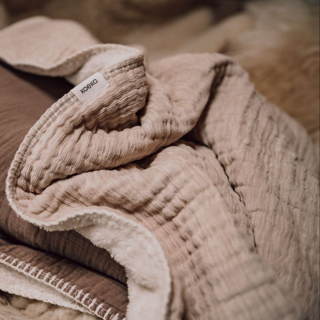 Koeka Babydeken Teddy Rivoli met Naam - Borduren Koeka