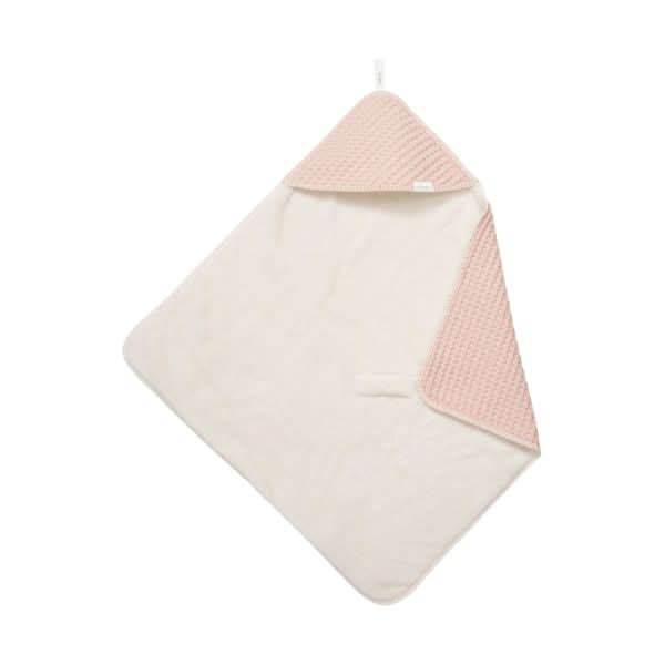 Koeka Omslagdoek Wafel/teddy Oslo met Naam - Borduren - Rosa Salt - Caro B Handmade