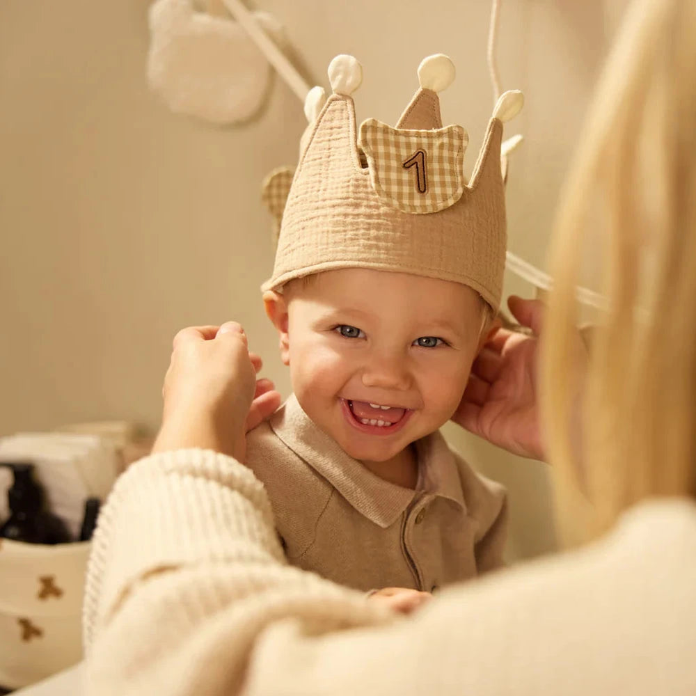 Verjaardagskroon met Naam & Buttons - Borduren - Jollein Party Collection Jollein