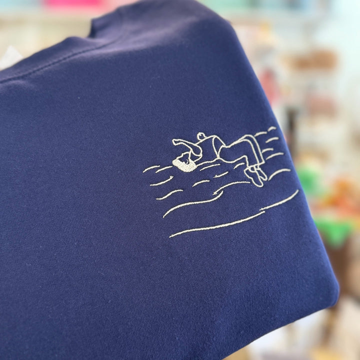 Pull avec dessin au trait - Portrait de famille - Fête des pères - Fête des mères