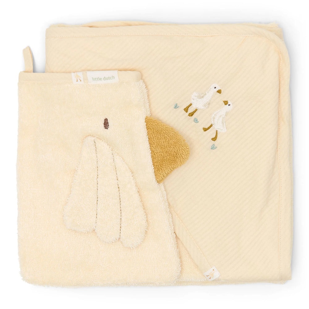 Little Dutch Giftset - Wit - Newborn Naturals - Little Goose -geschenkdoos - kraamcadeau met naam