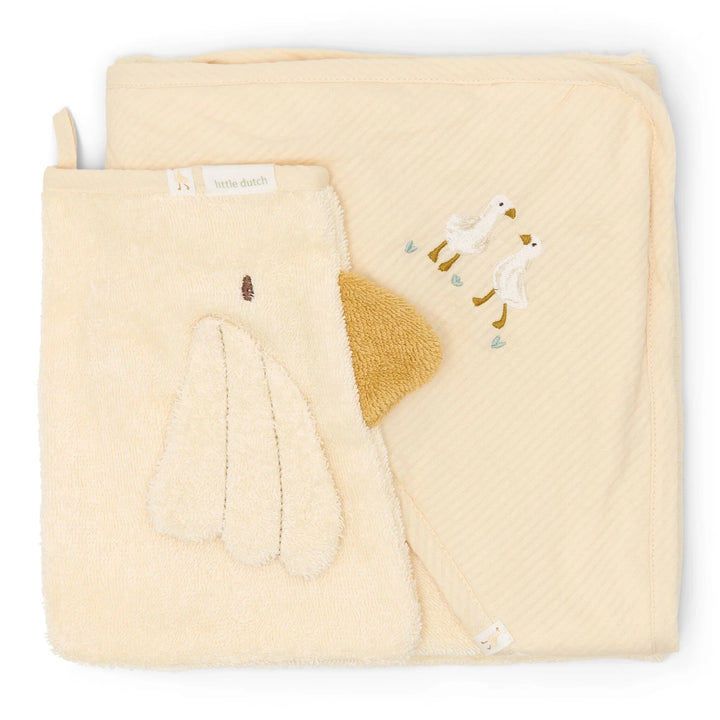 Little Dutch Giftset - Wit - Newborn Naturals - Little Goose -geschenkdoos - kraamcadeau met naam