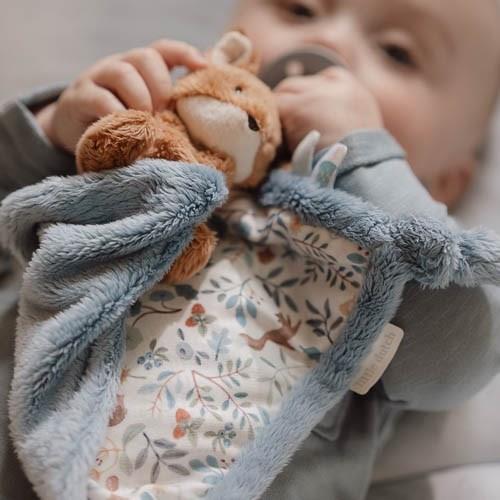 Little Dutch Knuffeldoekje Hertje of Vos met naam - Forest of Fairy Garden