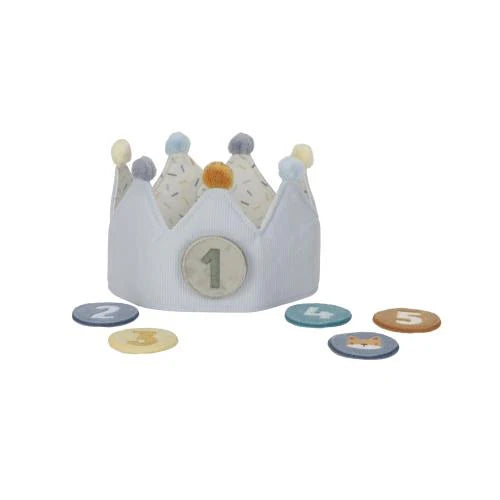 Little Dutch Verjaardagskroon met Naam & Cijferbuttons - Borduren Little Dutch