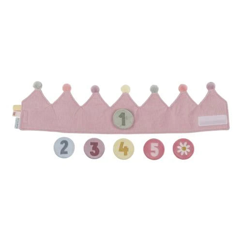 Little Dutch Verjaardagskroon met Naam & Cijferbuttons - Borduren Little Dutch