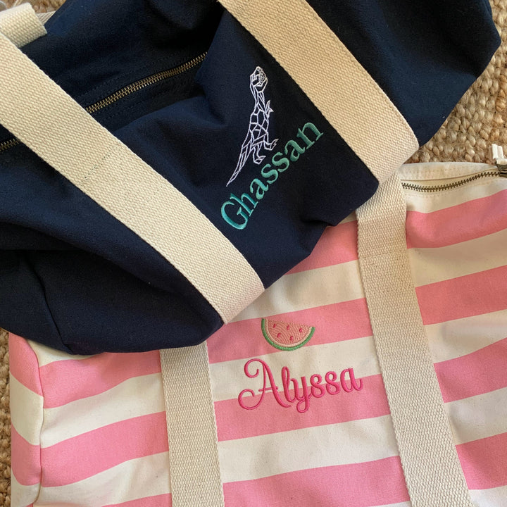 Gepersonaliseerde Logeertas met Naam – Caro B Handmade Caro B Make It Yours