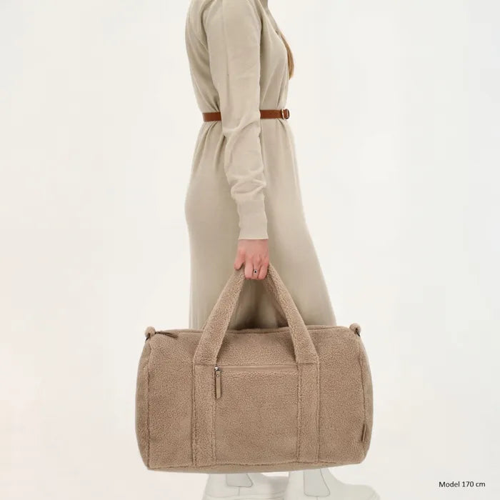 Logeertas teddy met naam - borduren - Caro B Handmade