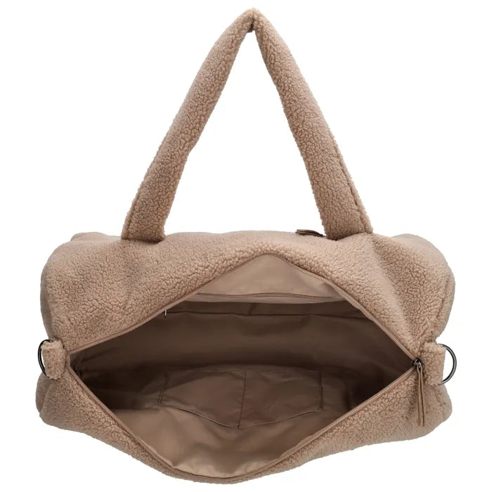 Logeertas teddy met naam - borduren - Caro B Handmade