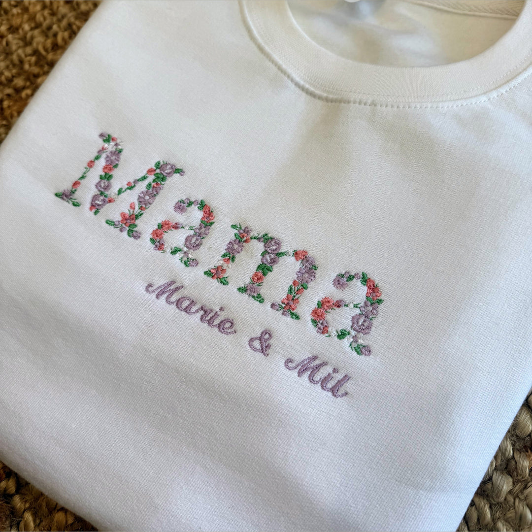 Zeg het met Bloemenletters – De Mooiste Dames Sweater voor Mama