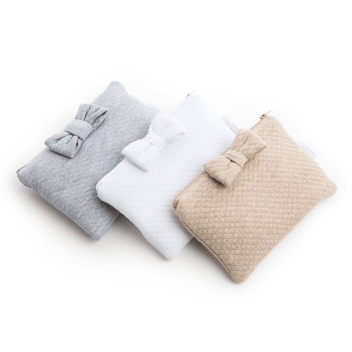 Toilettas - Pochette - Mama & Baby - Met strik - Caro B Handmade