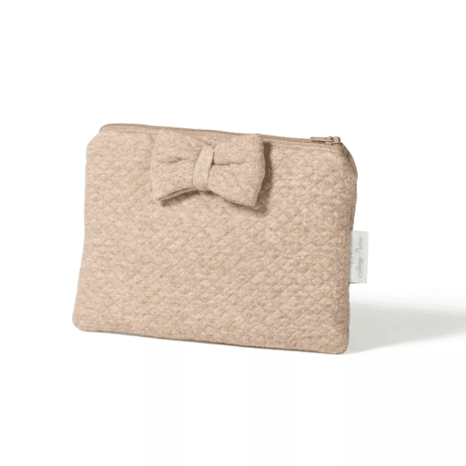 Toilettas - Pochette - Mama & Baby - Met strik - Caro B Handmade