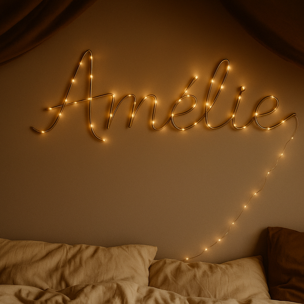 Nachtlamp met naam - led - naamverlichting - CaroBHandmade