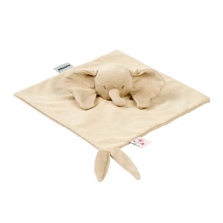 Nattou - FanFan Baby Cuddle - Doudou Elephant- 27cm x 27cm Nattou