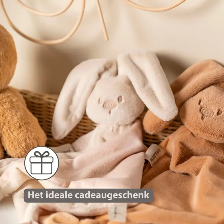 Nattou - Lapidou Baby Comforter - 65 x 40 cm - Doudou Rabbit Nattou