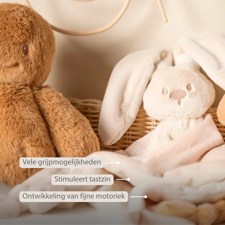Nattou - Lapidou Baby Comforter - 65 x 40 cm - Doudou Rabbit Nattou