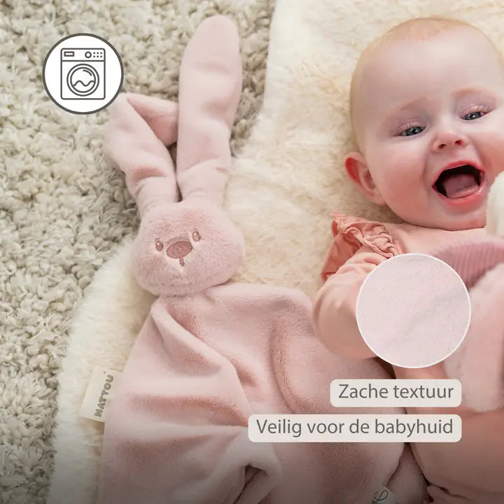 Nattou - Lapidou Baby Comforter - 65 x 40 cm - Doudou Rabbit Nattou