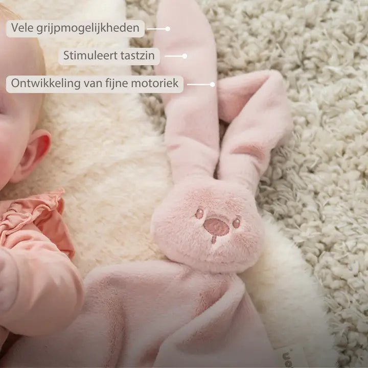 Nattou - Lapidou Baby Comforter - 65 x 40 cm - Doudou Rabbit Nattou