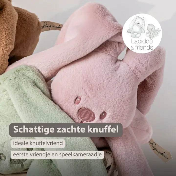 Nattou Lapidou Cuddly Rabbit - 30 cm - Soft Baby Plush Nattou