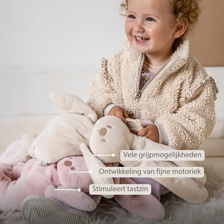 Nattou Lapidou Cuddly Rabbit - 30 cm - Soft Baby Plush Nattou