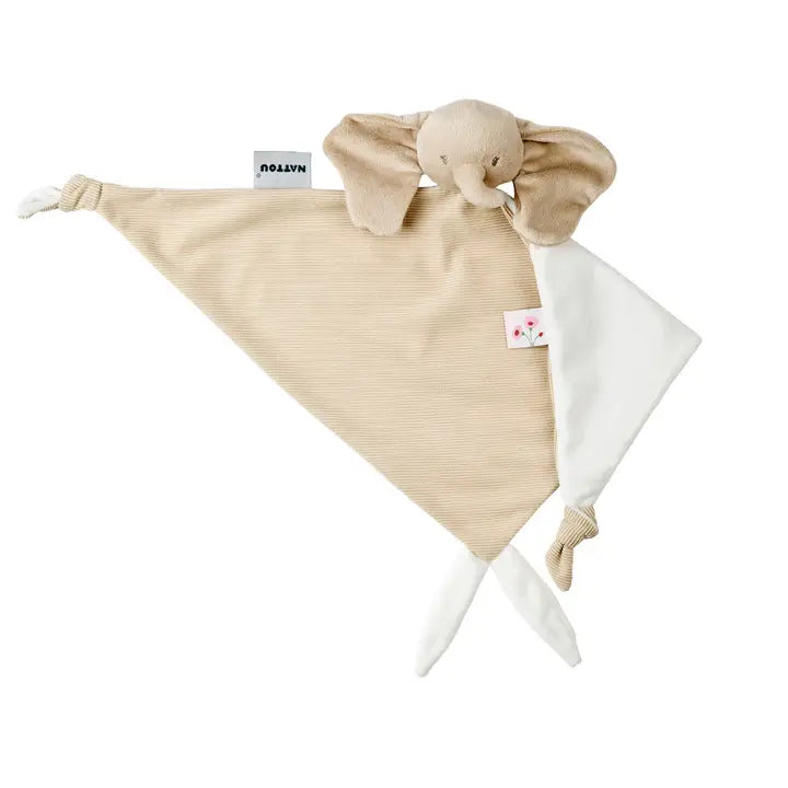 Nattou - FanFan Baby Cuddle - Doudou Elephant - 65 x 40 cm Nattou