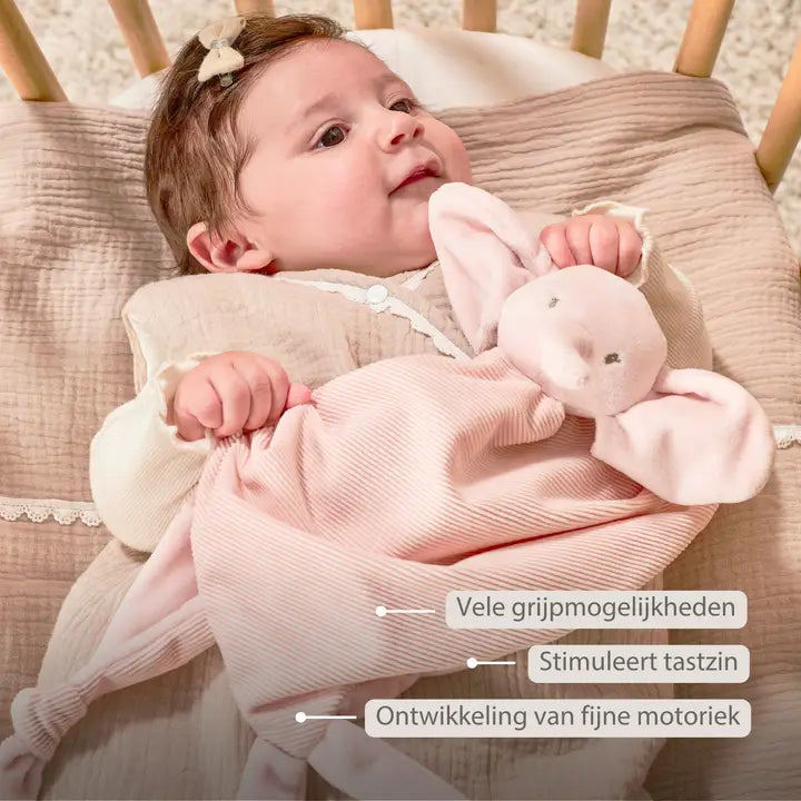 Nattou - FanFan Baby Cuddle - Doudou Elephant - 65 x 40 cm Nattou