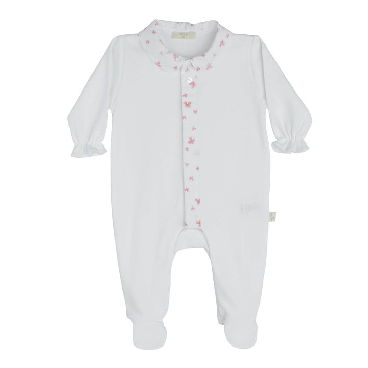 Baby Gi Boxpak Petals - Geborduurd met naam - Wit - Caro B Handmade
