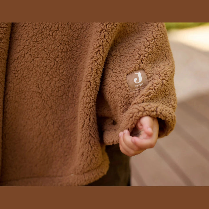 Cosy Poncho - Teddy Fleece met naam - Borduren Jollein