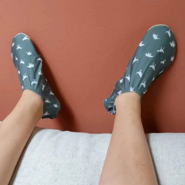 Slipstop antislip waterschoenen voor kinderen - Dino Green