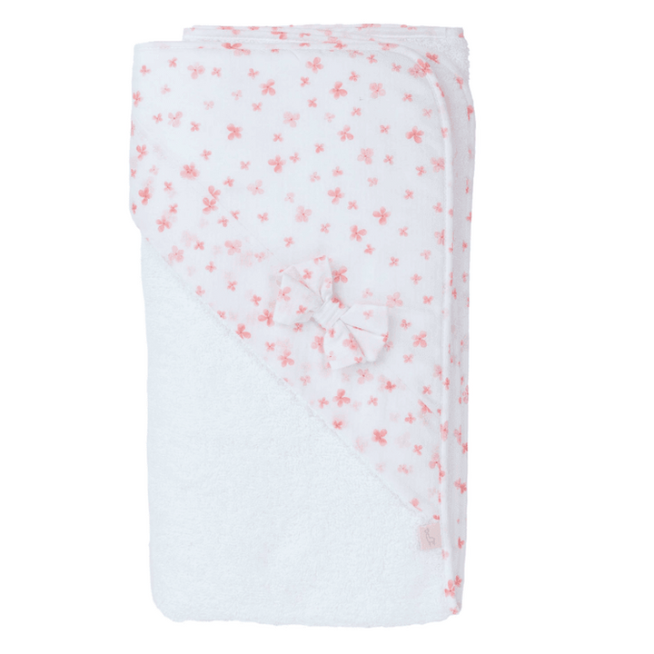 Baby Gi Badcape Geborduurd met naam - Petals - Caro B Handmade