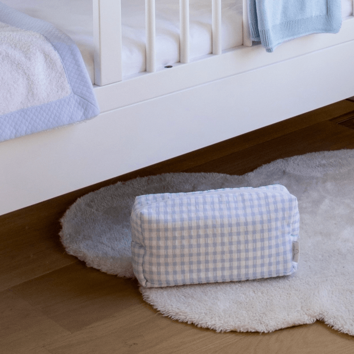 Toilettas - Losange Collectie - Geborduurd met Naam - Medium - Caro B Handmade