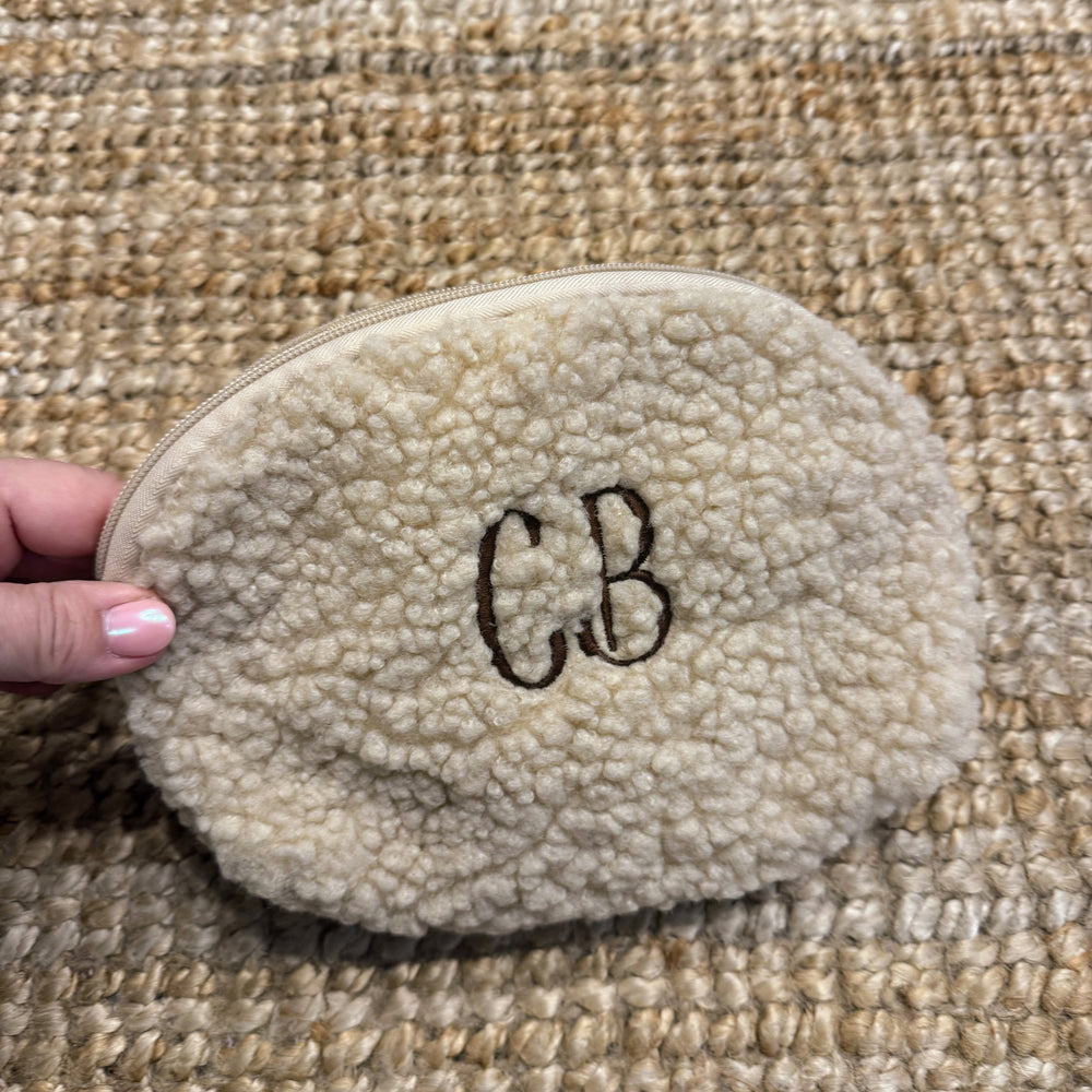 Toilettas in teddy met naam - Caro B Handmade Caro B Make It Yours