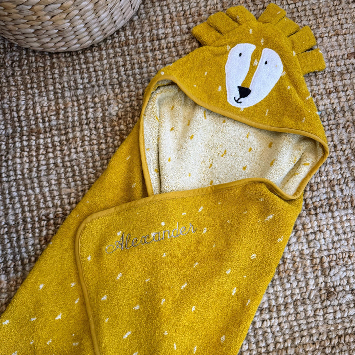 Trixie Badcape met Naam - 75x75cm - Borduren Trixie