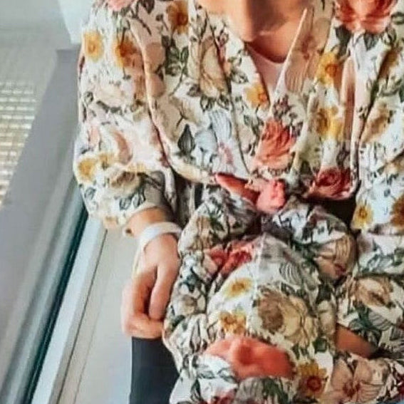Kamerjas of kimono voor de materniteit - Handgemaakt - Twinning met Baby - Eigen prints - Caro B Handmade