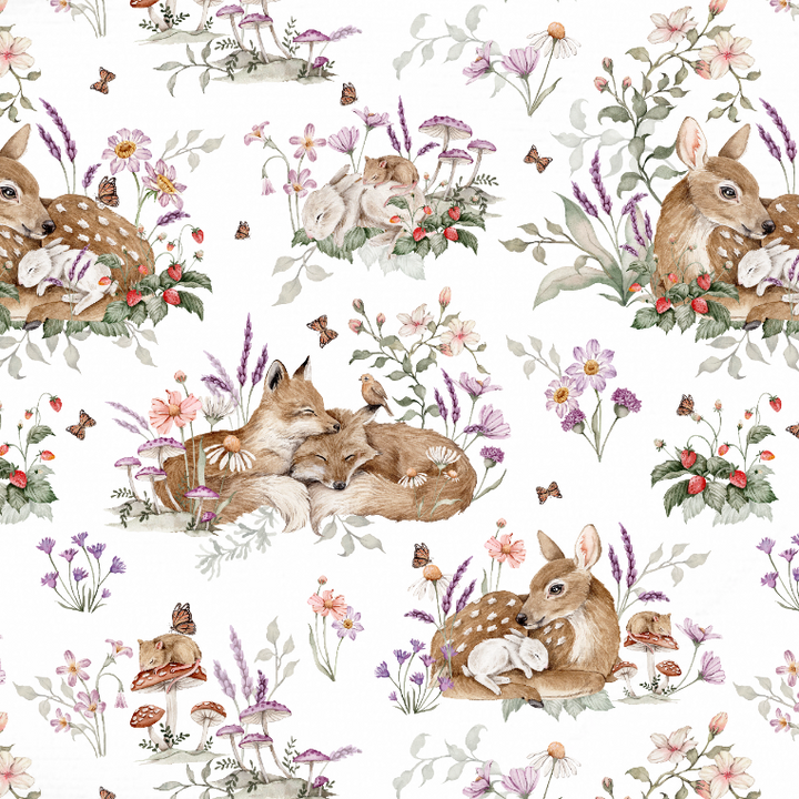 Handgemaakt Babydeken Bosdieren – Exclusieve Stoffen & met Naam Caro B Handmade