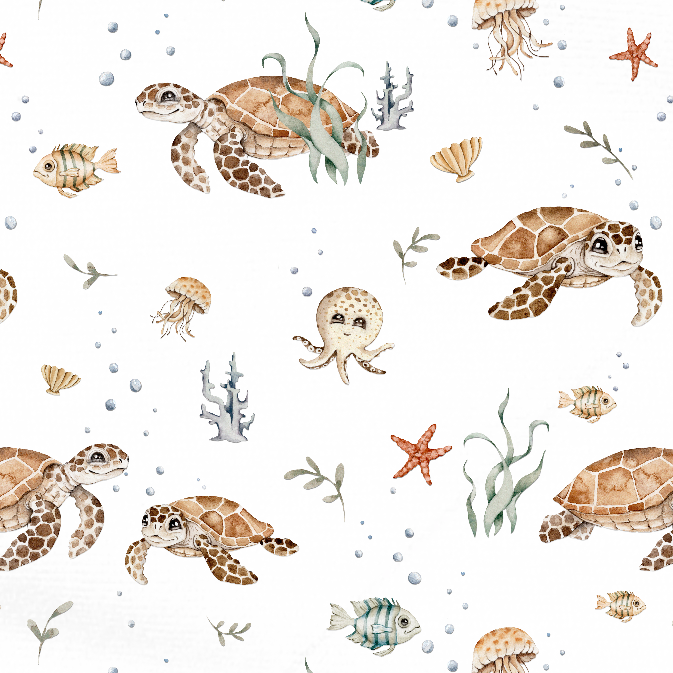 Handgemaakt Babydeken Waterdieren – Exclusieve Stoffen & met Naam Caro B Handmade