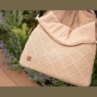 Voetenzak Check Boucle & Knit Jollein - groep 0+ 3/5 punts - Borduren Jollein