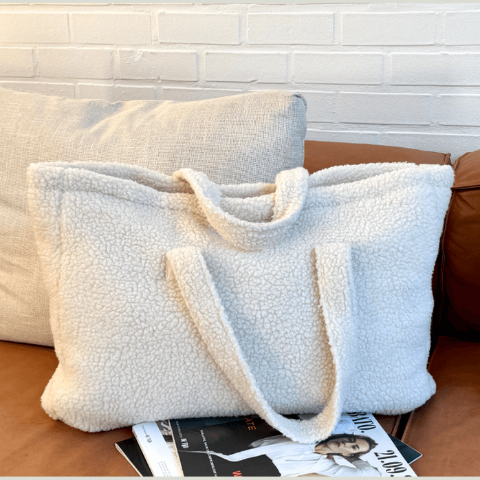 Weekendtas Teddy - Mom bag - Gepersonaliseerd met naam - Beige - Caro B Handmade