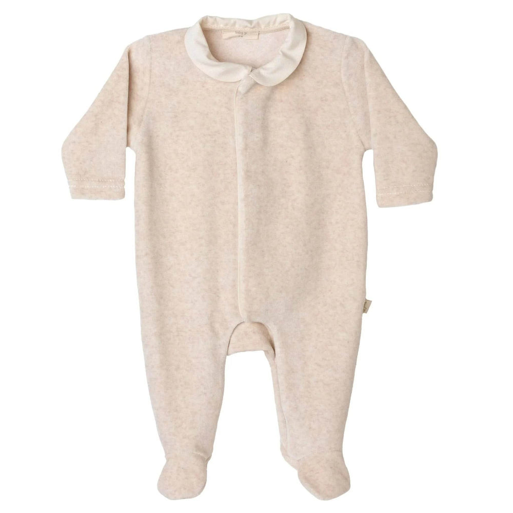 Baby Gi Boxpak Engels Wings Velours - Geborduurd met naam - Beige - Caro B Handmade