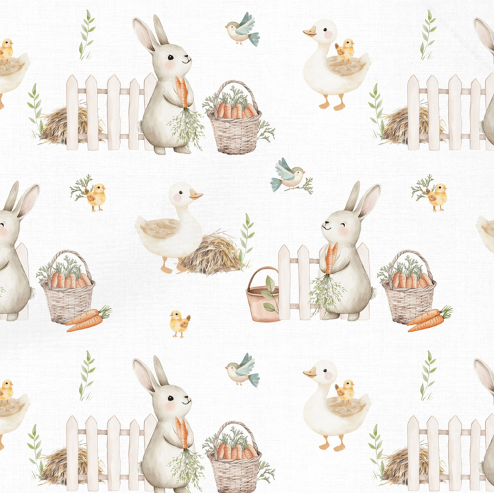 Handgemaakt Babydeken Boerderij – Exclusieve Stoffen & met Naam Caro B Handmade